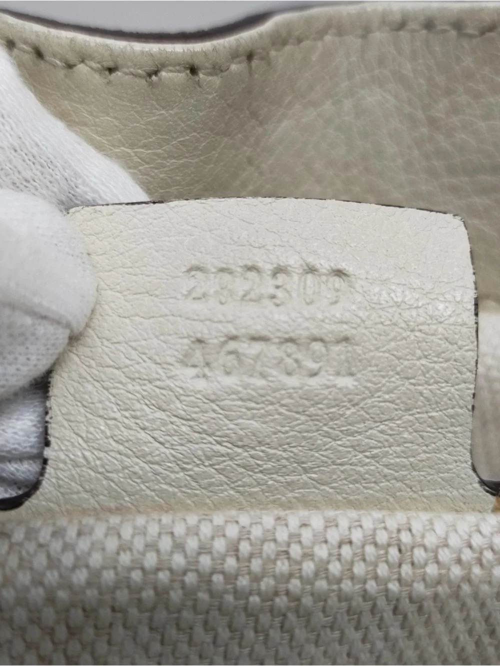 Gucci Cream Leather Tote with Signature Double G and Tassel
